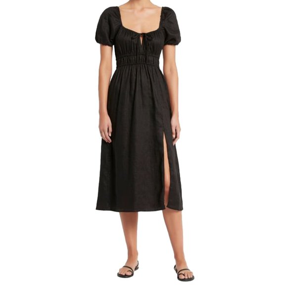 FAITHFULL THE BRAND Brigitte Midi Linen Dress XS - Picture 1 of 3